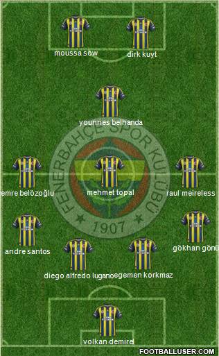 Fenerbahçe SK Formation 2013