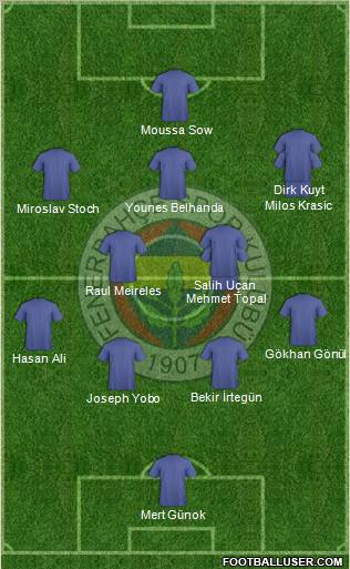 Fenerbahçe SK Formation 2013
