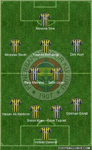 Fenerbahçe SK Formation 2013