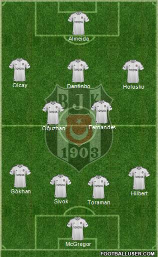 Besiktas JK Formation 2013