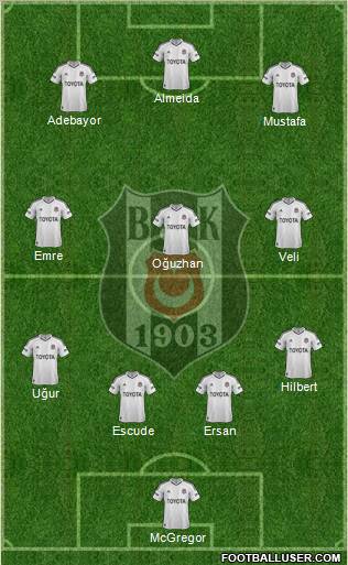 Besiktas JK Formation 2013