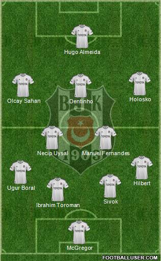Besiktas JK Formation 2013
