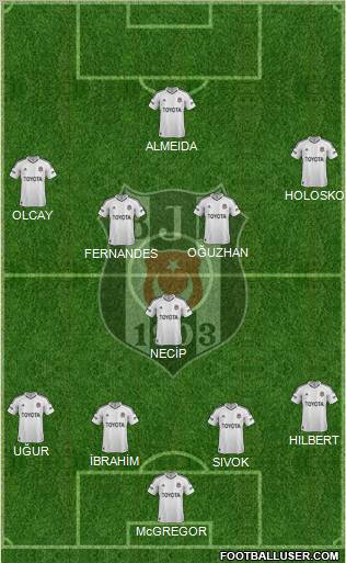 Besiktas JK Formation 2013