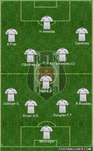 Besiktas JK Formation 2013
