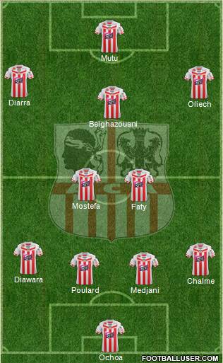 Athletic Club Ajaccien Football Formation 2013