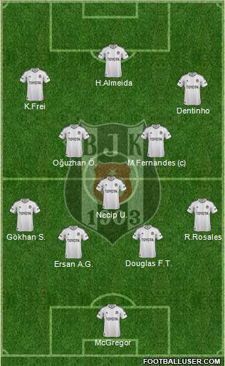 Besiktas JK Formation 2013