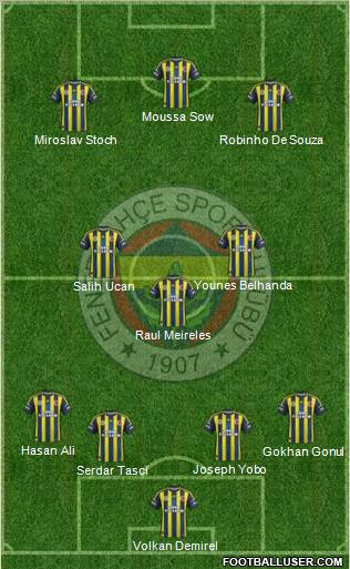 Fenerbahçe SK Formation 2013