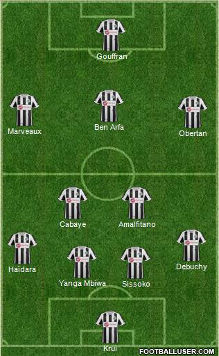Newcastle United Formation 2013
