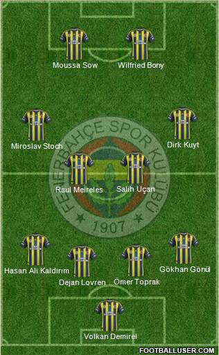 Fenerbahçe SK Formation 2013