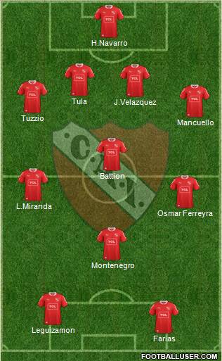 Independiente Formation 2013