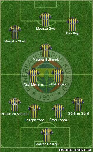 Fenerbahçe SK Formation 2013