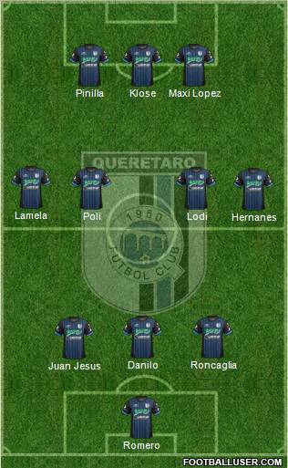Club de Fútbol Gallos Blancos Formation 2013