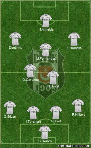 Besiktas JK Formation 2013