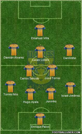 Club Universitario de Nuevo León Formation 2013