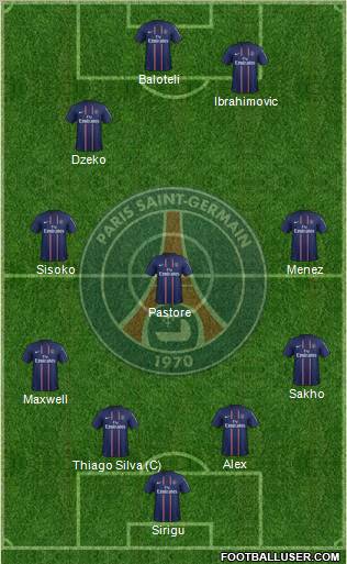 Paris Saint-Germain Formation 2013