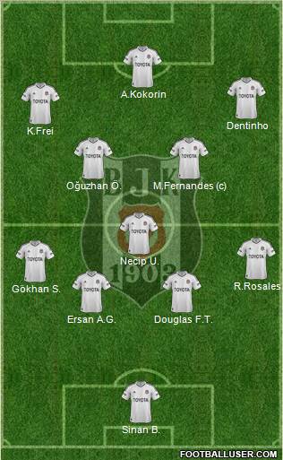 Besiktas JK Formation 2013