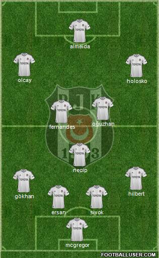 Besiktas JK Formation 2013