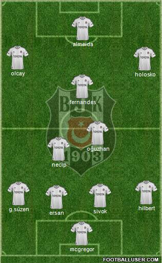 Besiktas JK Formation 2013
