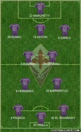 Fiorentina Formation 2013