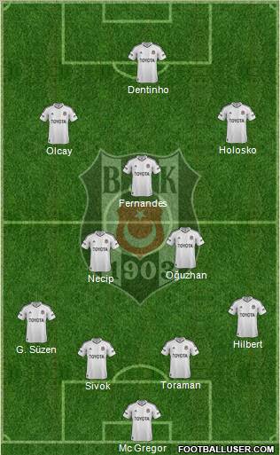 Besiktas JK Formation 2013