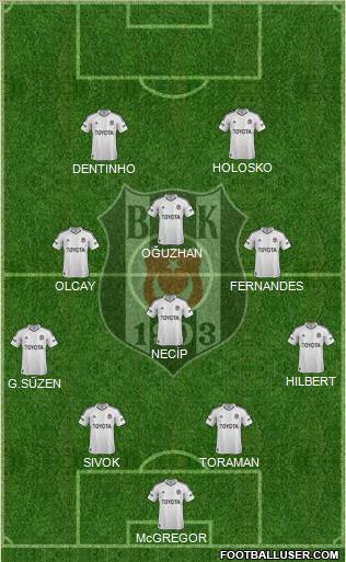 Besiktas JK Formation 2013