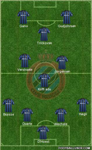 Club Brugge KV Formation 2013