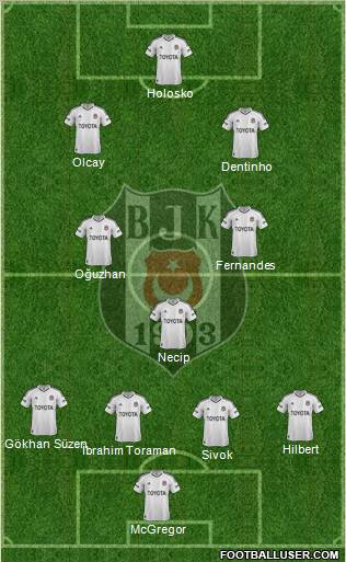 Besiktas JK Formation 2013
