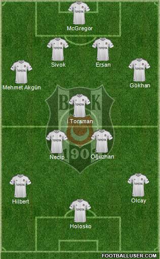 Besiktas JK Formation 2013