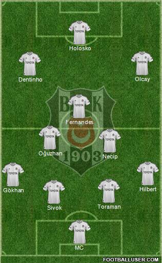 Besiktas JK Formation 2013