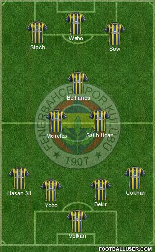 Fenerbahçe SK Formation 2013