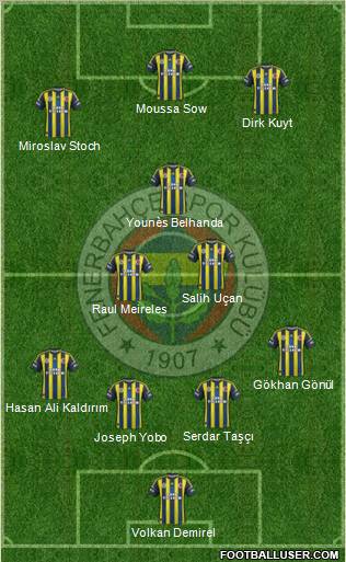 Fenerbahçe SK Formation 2013