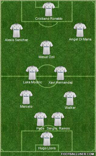 Tottenham Hotspur Formation 2013