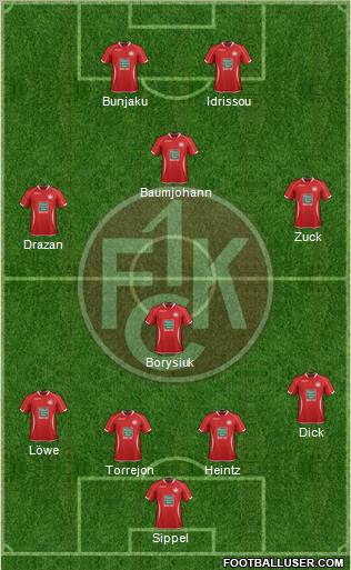 1.FC Kaiserslautern Formation 2013