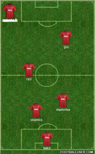Manchester United Formation 2013