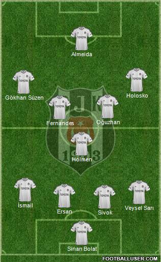 Besiktas JK Formation 2013