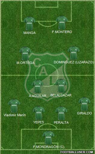 AC Deportivo Cali football formation