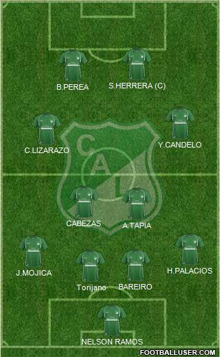 AC Deportivo Cali football formation