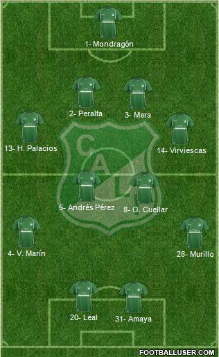 AC Deportivo Cali football formation