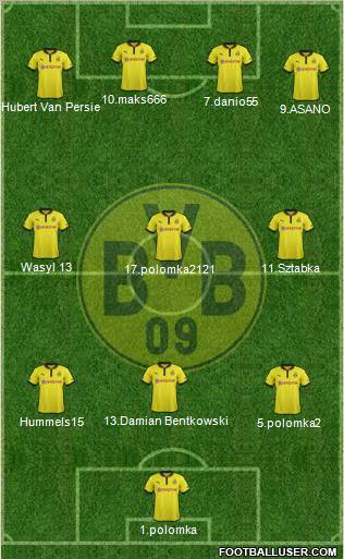 Borussia Dortmund Formation 2013