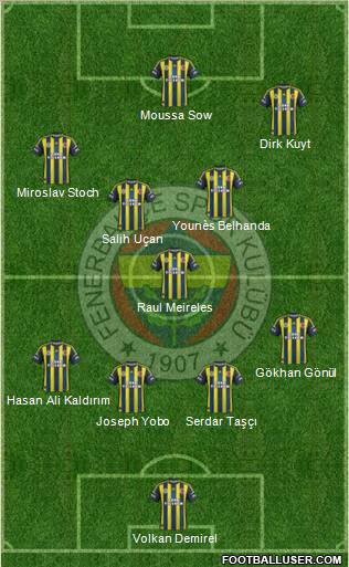 Fenerbahçe SK Formation 2013