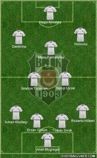 Besiktas JK Formation 2013