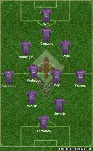 Fiorentina Formation 2013