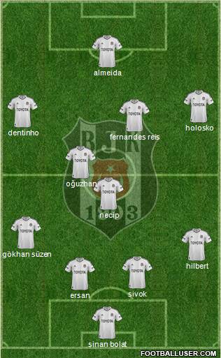 Besiktas JK Formation 2013