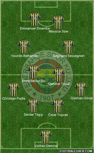 Fenerbahçe SK Formation 2013