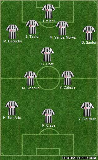 Newcastle United Formation 2013