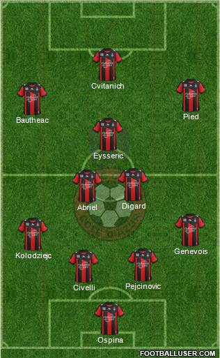 OGC Nice Côte d'Azur Formation 2013