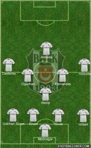 Besiktas JK Formation 2013