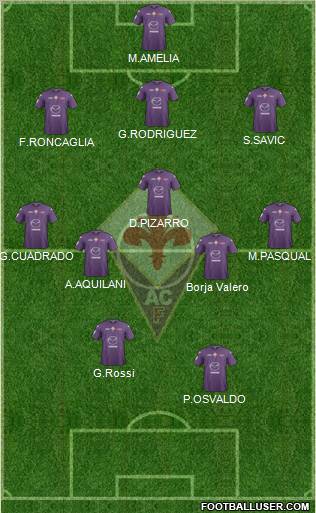 Fiorentina Formation 2013