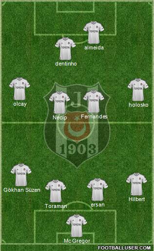 Besiktas JK Formation 2013