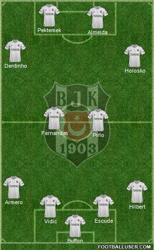Besiktas JK Formation 2013